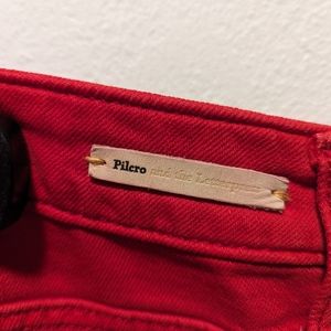 Pilcro and the Letterpress red jeans